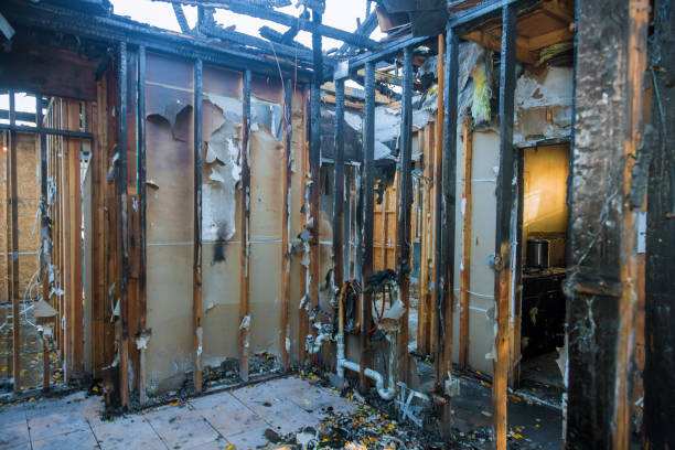 Professional Emergency Fire Cleanup technician working in Fyffe, AL